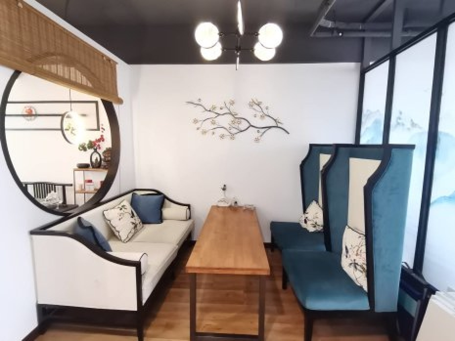 靖海站 名品城 创意设计装修 75坪 小清新 喝茶 办公皆宜